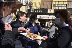 Almeida apoya al PP de Soria en la campaña electoral. 