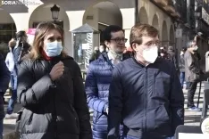 Almeida apoya al PP de Soria en la campaña electoral. 