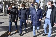 Almeida apoya al PP de Soria en la campaña electoral. 