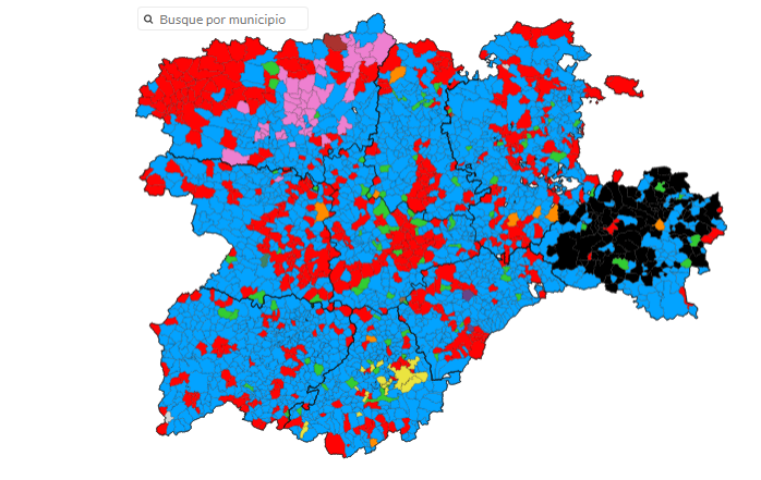 Descubre cómo queda, pueblo a pueblo, el mapa político de Castilla y León