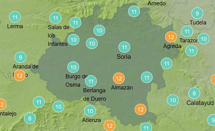 El tiempo en Soria: Mejoría en las mínimas y sin atisbos de agua
