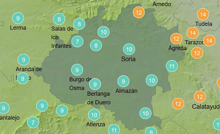 El tiempo en Soria: Notable ascenso en las máximas