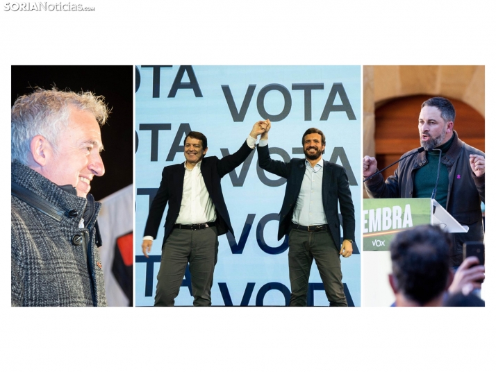 Noche histórica: Soria Ya, primera fuerza y 3 procuradores. PP y Vox suman
