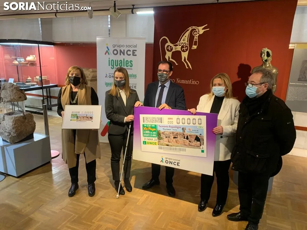Foto 2 - El yacimiento de Tiermes recorrer&aacute; Espa&ntilde;a gracias al cup&oacute;n de la ONCE del 31 de marzo