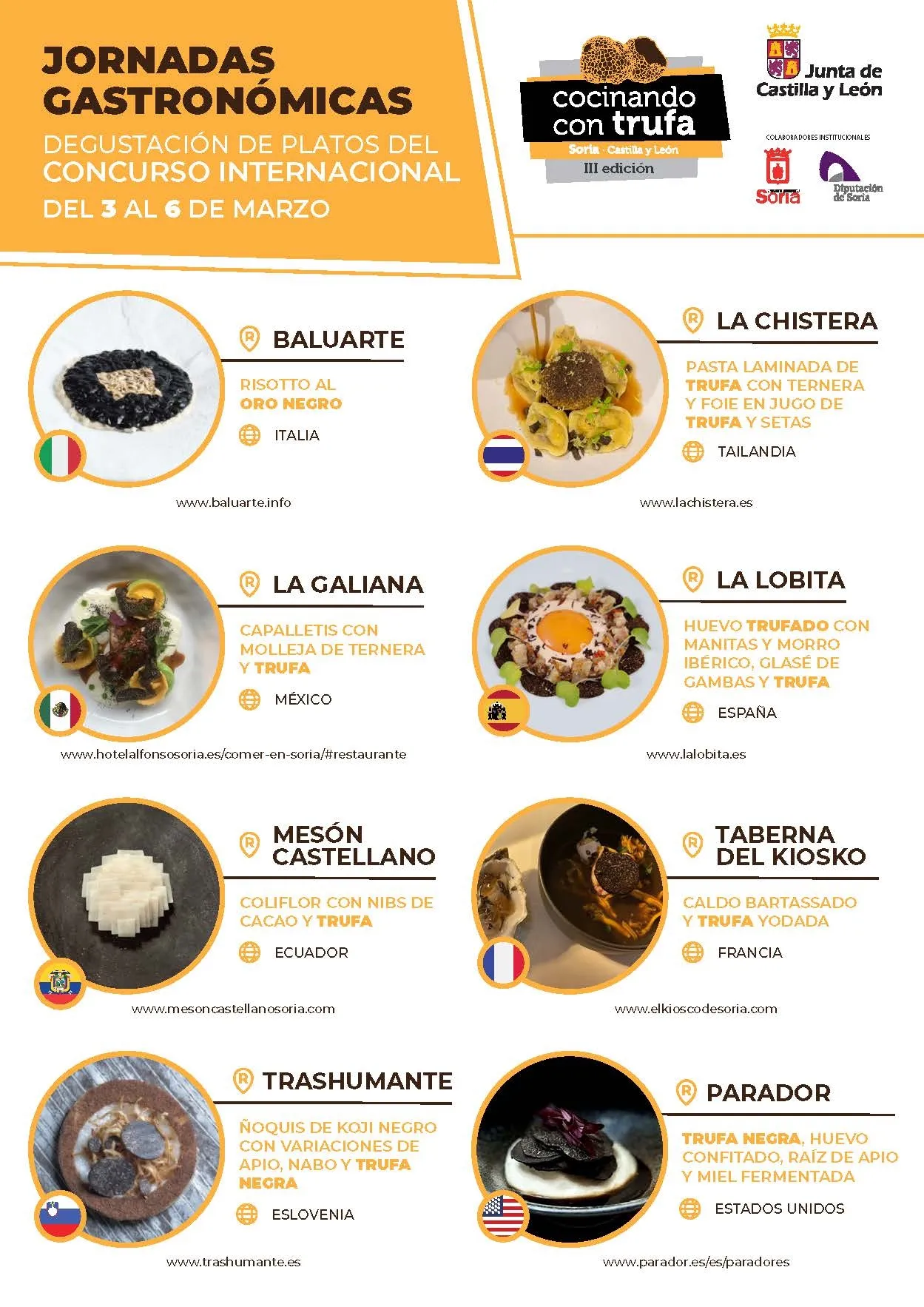 Foto 2 - Arrancan las jornadas gastron&oacute;micas Cocinando con Trufa apadrinadas por ocho restaurantes de Soria