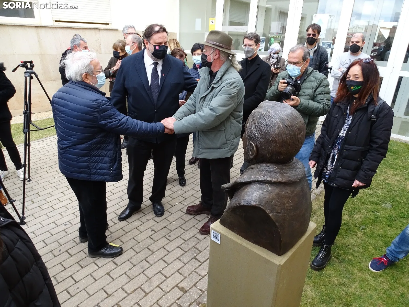 Una imagen del acto de homenaje hoy en el Campus. /SN