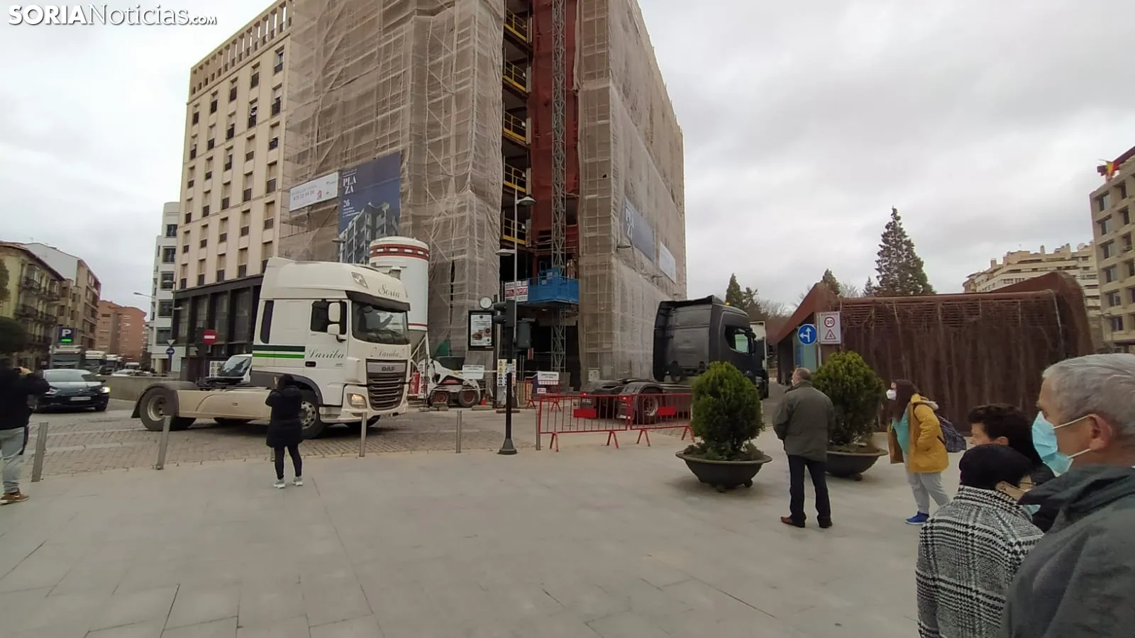 Protesta de los camioneros sorianos. SN