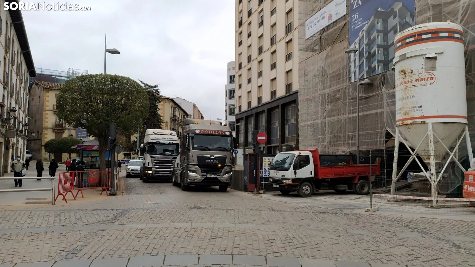 Protesta de los camioneros sorianos. SN