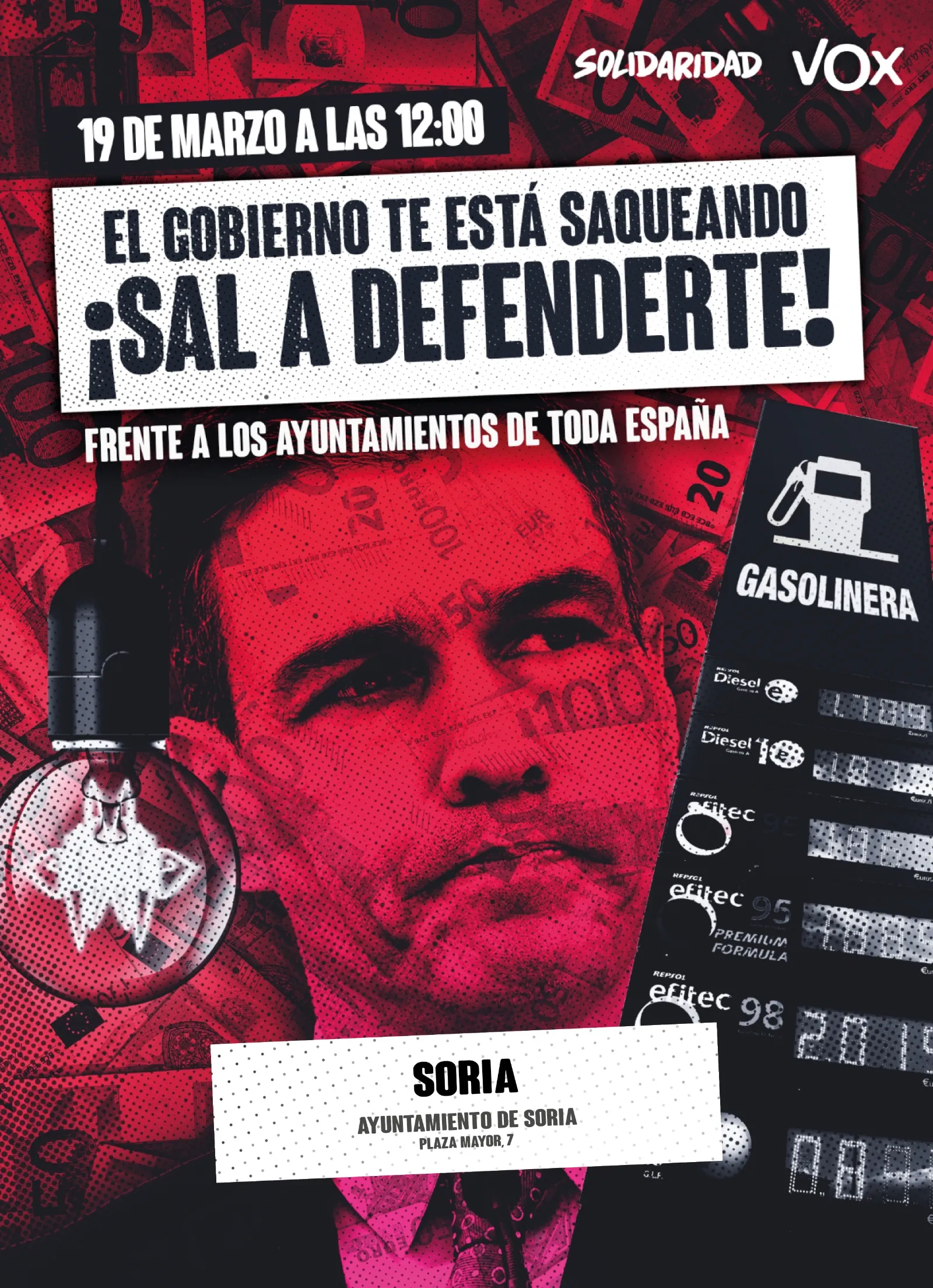 Foto 2 - Vox se manifiesta este s&aacute;bado contra la subida de precios