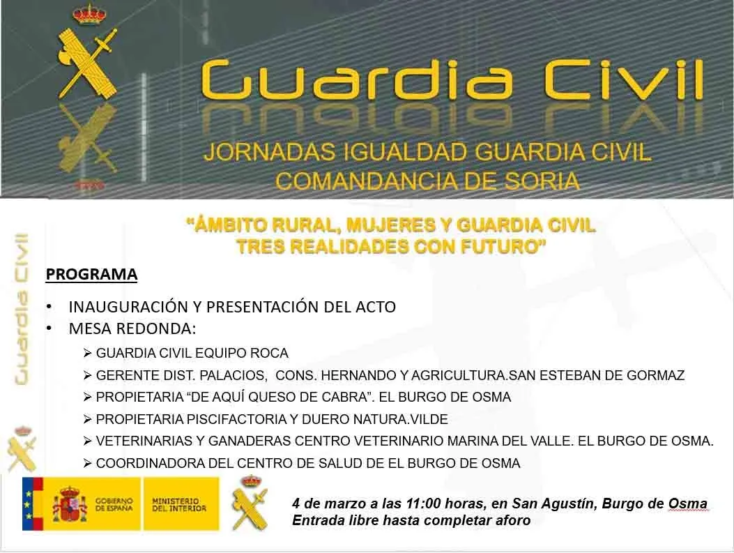 Foto 2 - La Guardia Civil organiza en El Burgo una mesa redonda ante el D&iacute;a de la Mujer