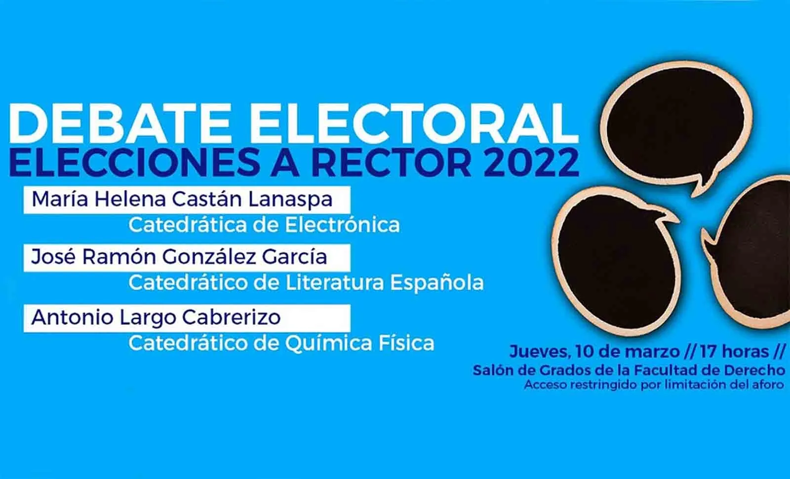 Foto 2 - DIRECTO: Debate entre los tres candidatos a Rector de la Universidad de Valladolid