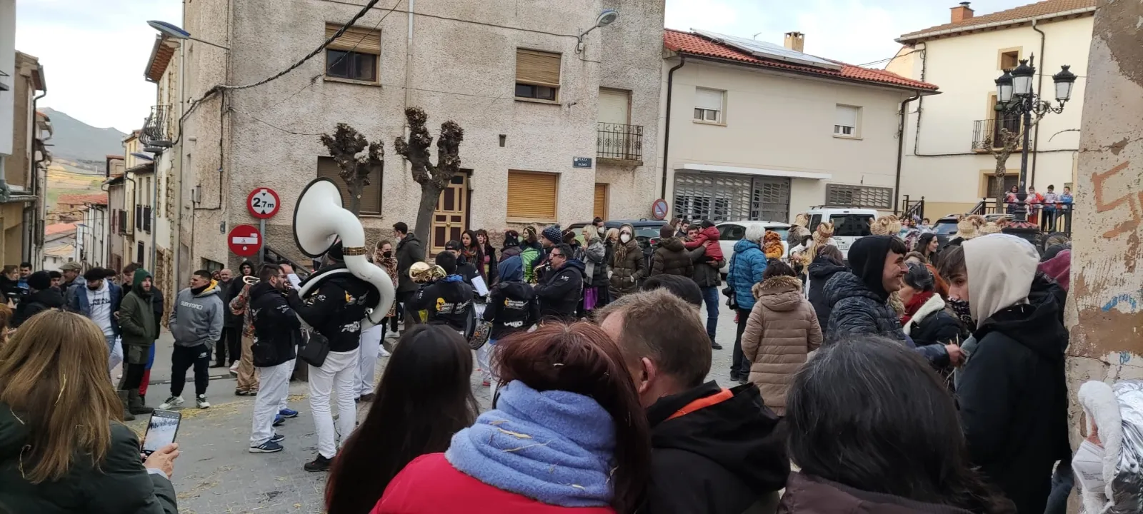 Foto 2 - Quintos y Zarrones visten Borobia de tradici&oacute;n