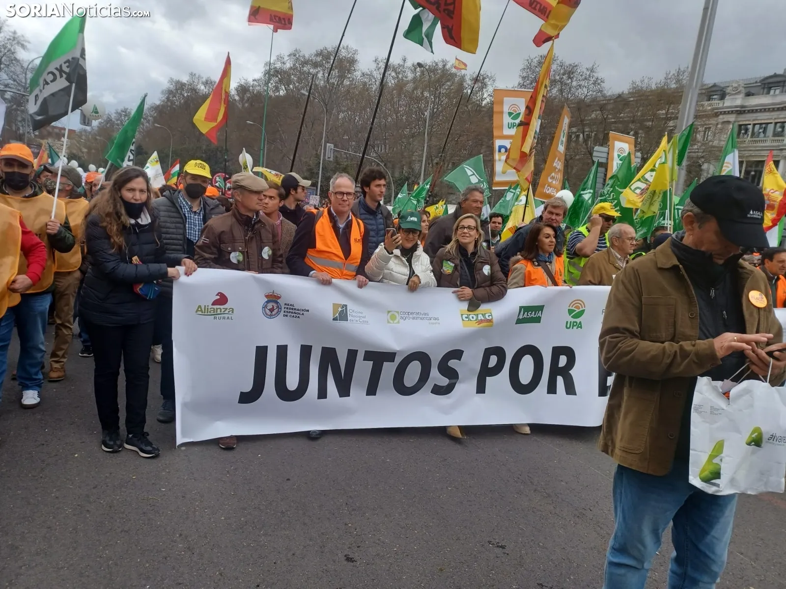 Una imagen de la manifestación hoy en Madrid. /SN