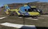 Imagen de un helicóptero medicalizado del Sacyl. /112