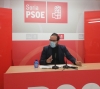 El procurador socialista Ángel Hernández en rueda de prensa