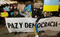 Una de las imágenes de la manifestación de este viernes. /Julián García
