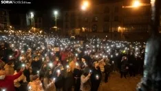 Una de las imágenes de la manifestación de este viernes. /Julián García