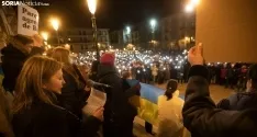 Una de las imágenes de la manifestación de este viernes. /Julián García