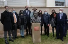 Una imagen del acto de homenaje hoy en el Campus. /Julián García