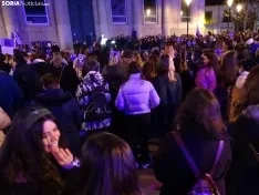 Foto 2 - GALER&Iacute;A: Soria, feminista, clama en violeta