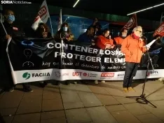 Una imagen de la movilización esta tarde-noche de miércoles. /SN