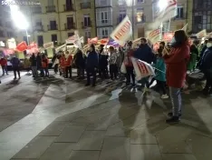 Una imagen de la movilización esta tarde-noche de miércoles. /SN