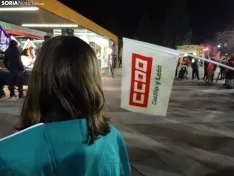 Una imagen de la movilización esta tarde-noche de miércoles. /SN