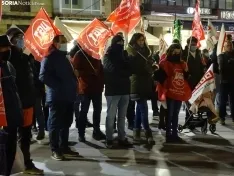 Una imagen de la movilización esta tarde-noche de miércoles. /SN