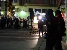 Una imagen de la movilización esta tarde-noche de miércoles. /SN