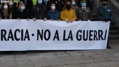 Foto 7 - Las instituciones sorianas mandan su apoyo a Ucrania a trav&eacute;s de la concentraci&oacute;n de FEMP