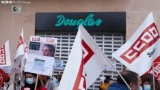 Las trabajadoras sorianas de Douglas salen a la calle / Foto: Cirilo Vargas