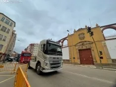 Protesta de los camioneros sorianos. SN
