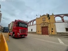 Protesta de los camioneros sorianos. SN