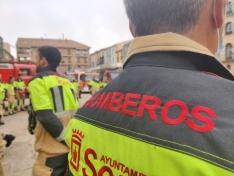 Foto 3 - Los bomberos de Soria celebran su patrón recordando los duros momentos de la pandemia