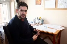 Miguel Lage en una entrevista con Soria Noticias. María Ferrer
