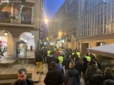 Foto 2 - Centenares de transportistas se quejan en Soria de la subida de los carburantes 