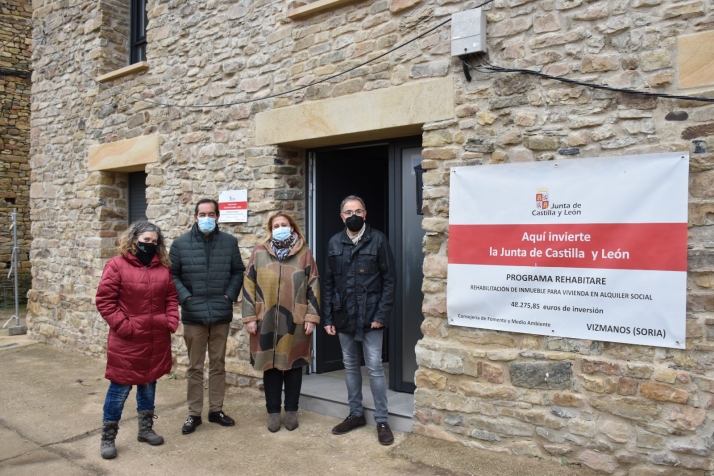 Rehabilitada en Vizmanos una vivienda para alquiler social
