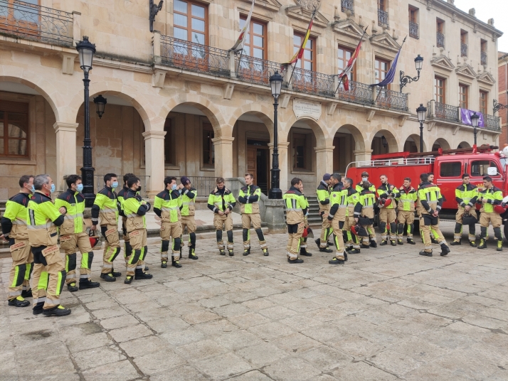 Los bomberos de Soria celebran su patr&oacute;n recordando los duros momentos de la pandemia