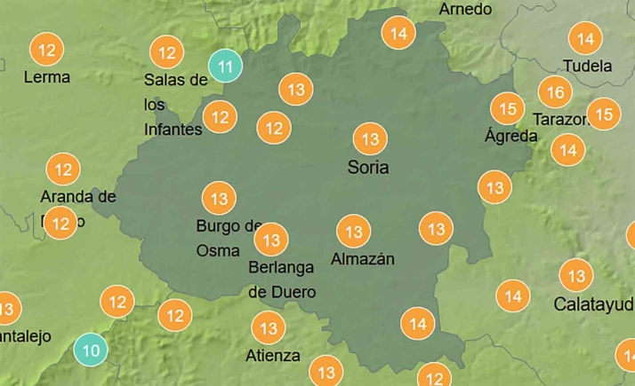 El tiempo en Soria: Mejoran las máximas