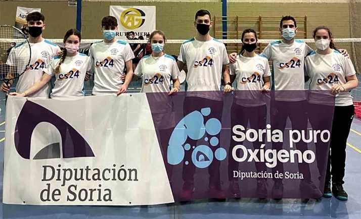 El bádminton soriano cumple en su viaje a Almería