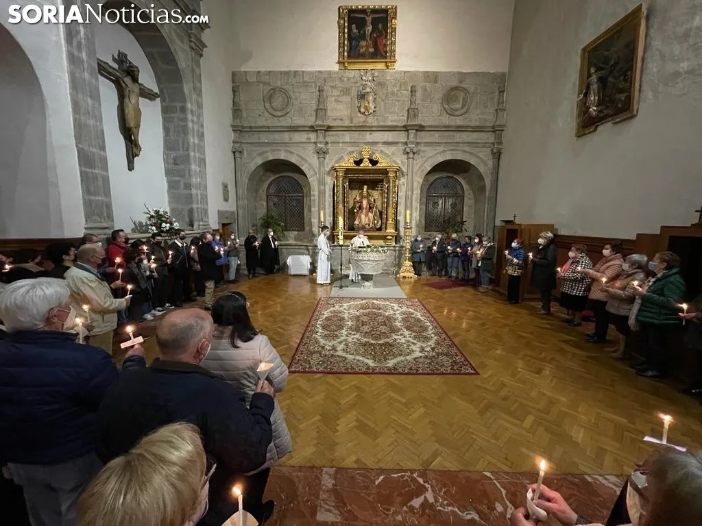 Una imagen de la Basílica de Los Milagros en la Vigilia Pascual. /NG