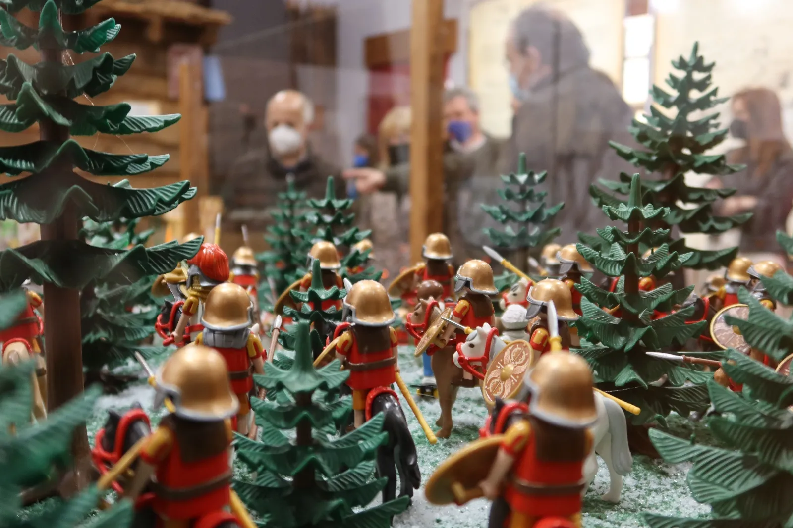 Foto 2 - 1.500 piezas de playmobil representan en Garray la pel&iacute;cula 'Gladiator'