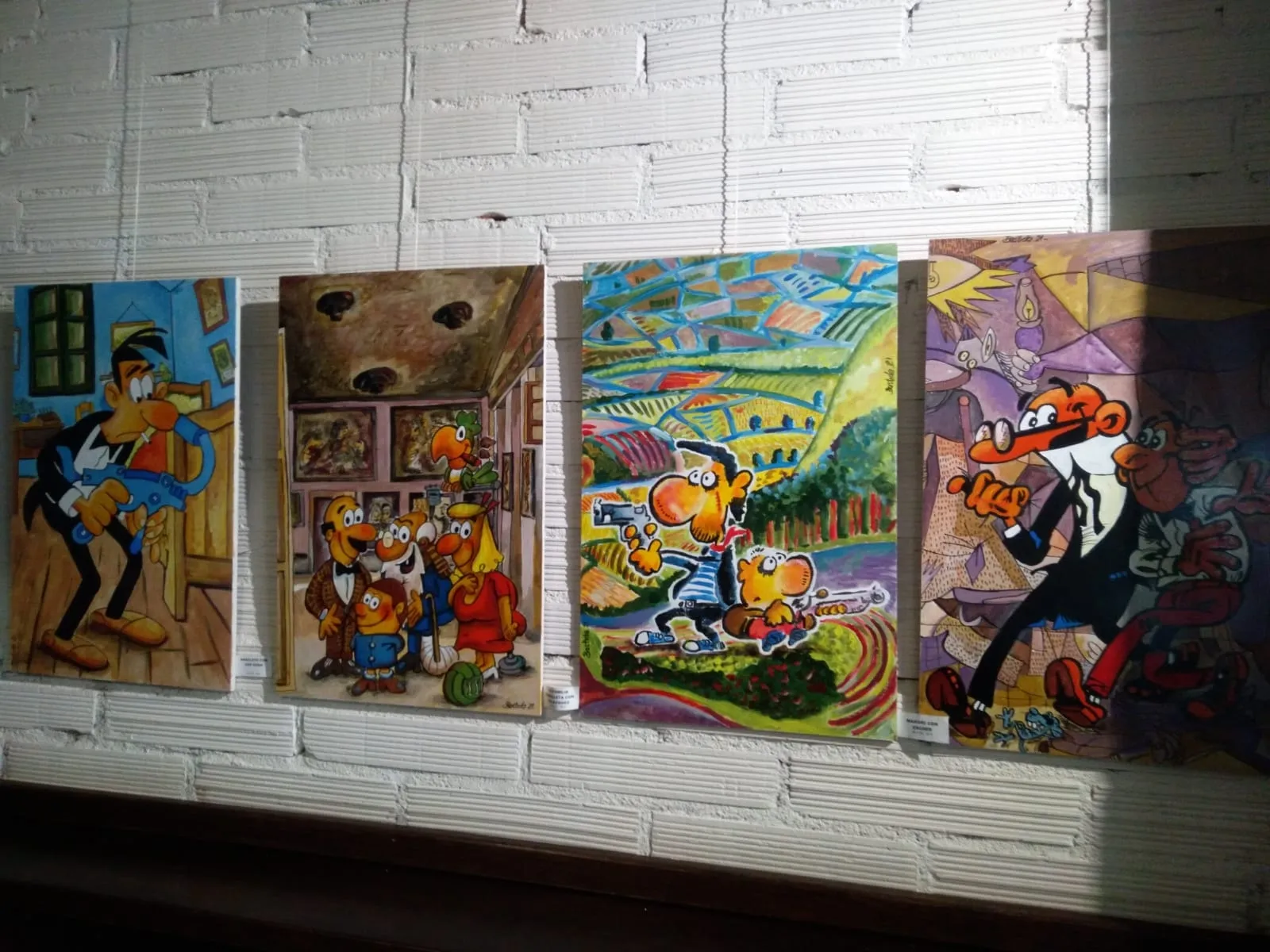 Foto 11 - Enrique Bastida expone en Miranda de Ebro su sorprendente muestra 'El c&oacute;mic en la pintura'