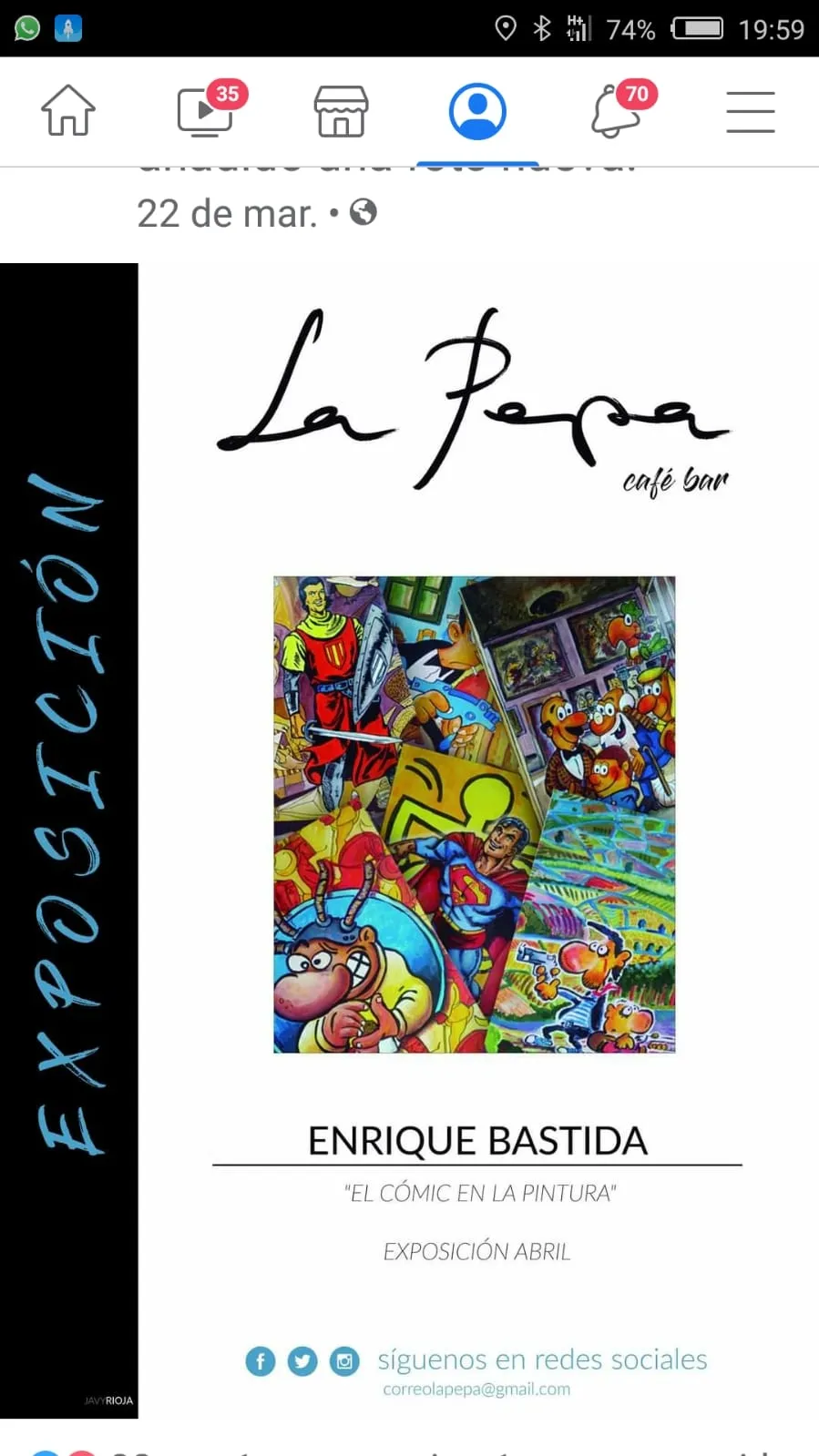Foto 10 - Enrique Bastida expone en Miranda de Ebro su sorprendente muestra 'El c&oacute;mic en la pintura'