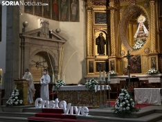 Una imagen de la Basílica de Los Milagros en la Vigilia Pascual. /NG
