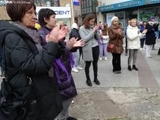 Una imagen de la concentración hoy en la plaza de Las Mujeres. /SN