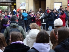 Una imagen de la concentración hoy en la plaza de Las Mujeres. /SN