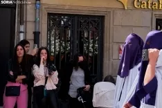 Una imagen de la procesión de este mediodía/. Cirilo Vargas. 