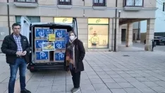 Foto 6 - CSIF Castilla y Le&oacute;n entrega m&aacute;s de una tonelada de alimentos y otros productos para los refugiados ucranianos 