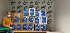 Foto 4 - CSIF Castilla y Le&oacute;n entrega m&aacute;s de una tonelada de alimentos y otros productos para los refugiados ucranianos 